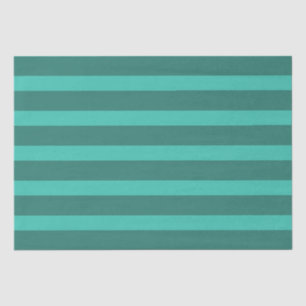 Modern Simple blue Navy Two Tone Stripe name Tissue Paper