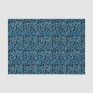 Modern Simple Blue Terrazzo Tissue Paper