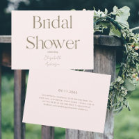 Modern & Simple Blush and Gold Bridal Shower