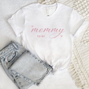 Modern Simple Boho Baby Shower Mommy to Be T-Shirt