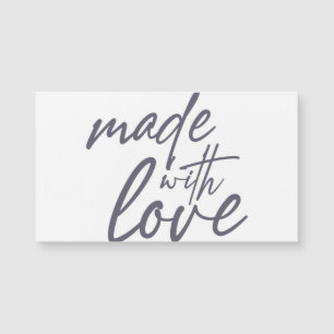 Modern, simple, bold graphic design Made with Love