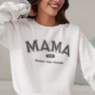 Modern Simple Bold Typography Mama Sweatshirt