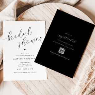 Modern Simple Bridal Shower Invitation