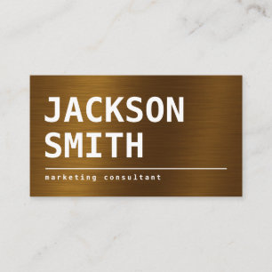 Modern Simple bronze professional Business Card