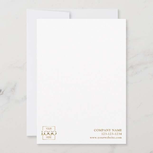 Modern Simple Business Logo Professional Editable Card (Front)