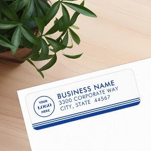 Modern Simple Business Logo Return Address Label