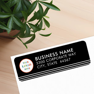 Modern Simple Business Logo Return Address Label