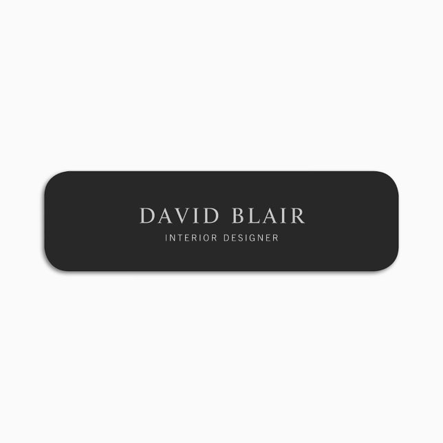Modern Simple Business  Name Tag (Creator Uploaded)