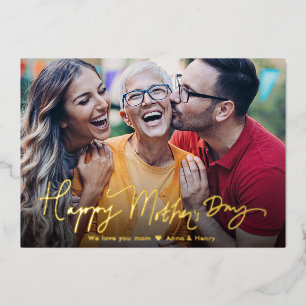 Modern Simple Calligraphy Happy Mother's Day 