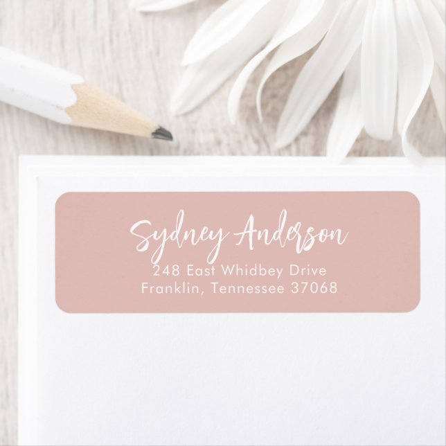 Modern Simple Calligraphy Return Address (Insitu)