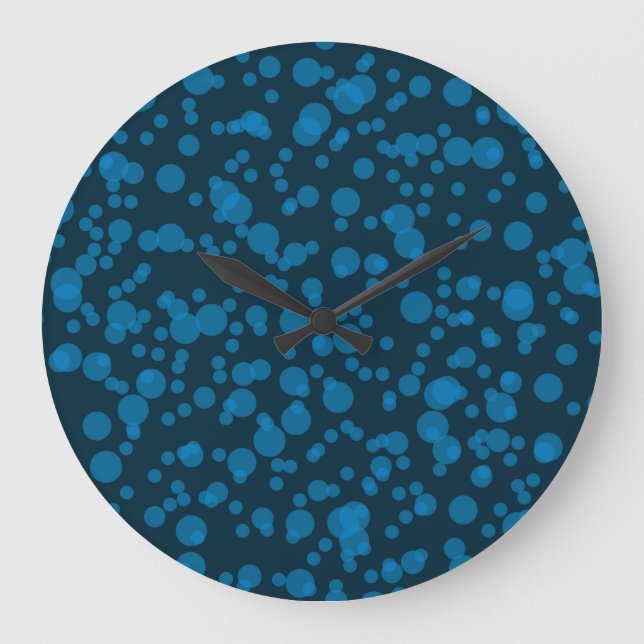 Modern, simple celebration concept graphic art large clock (Front)