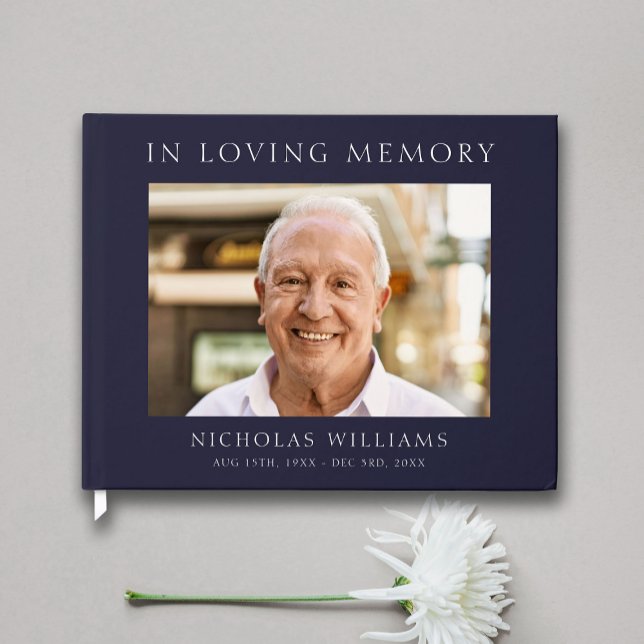 Modern Simple Celebration of Life  Guest Book (Creator Uploaded)
