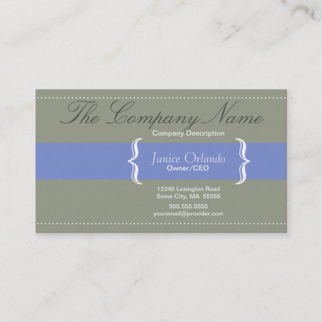 Modern Simple Chic Business Card 2 (Front)