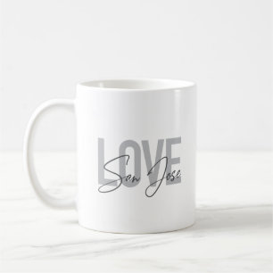 Modern, simple, chic, cool design Love San Jose Coffee Mug