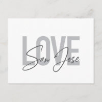 Modern, simple, chic, cool design Love San Jose