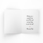 Modern Simple Chic Custom Photo Birthday Greeting