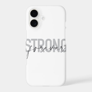Modern, simple, chic elegant design Strong Forever