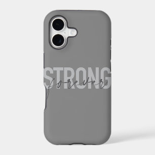 Modern, simple, chic elegant design Strong Forever