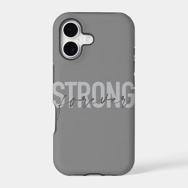 Modern, simple, chic elegant design Strong Forever (Back)