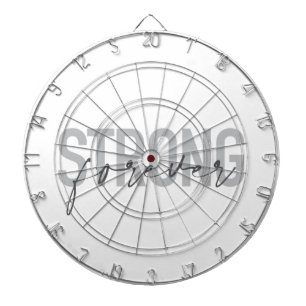 Modern, simple, chic elegant design Strong Forever Dartboard