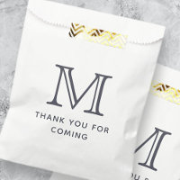 Modern Simple Chic Monogram Thank You For Coming