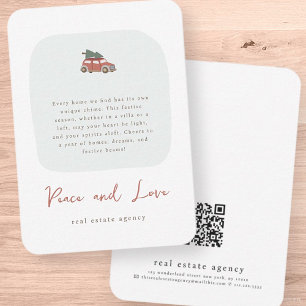 Modern Simple Chic Real Estate Business Holiday Card