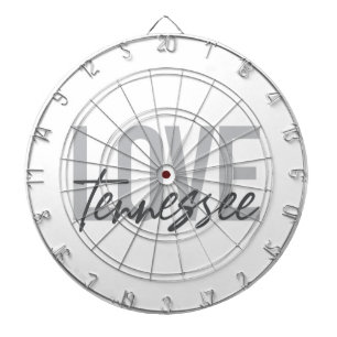 Modern, simple, chic, urban design Love Tennessee Dartboard