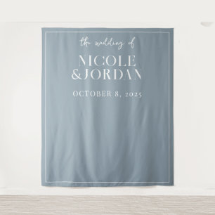 Modern Simple Chic Wedding Backdrop Tapestry