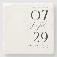 Modern Simple Chic Wedding Save The Date