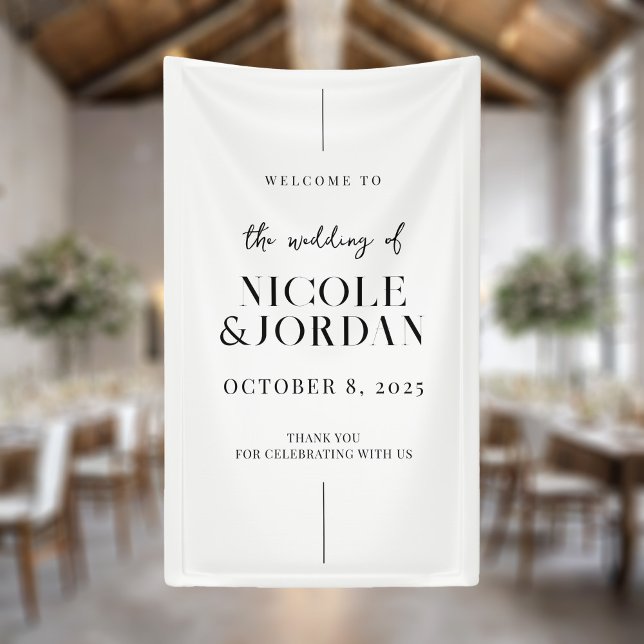 Modern Simple Chic Wedding Welcome Banner (Creator Uploaded)