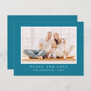 Modern Simple Christmas Custom Photo Holiday Card