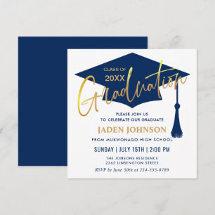 Modern Simple Class of 2026 Graduation Party Invitation