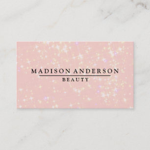 Modern Simple & Classic Beauty Pink Business Card