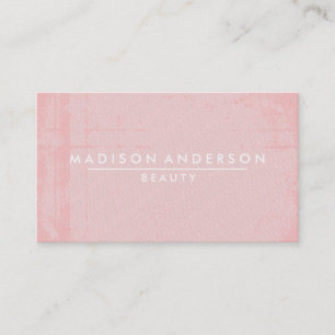 Modern Simple & Classic Beauty Pink Business Card