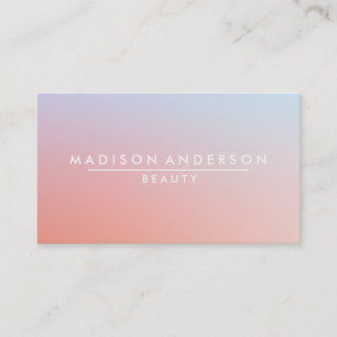 Modern Simple & Classic Beauty Pink Business Card