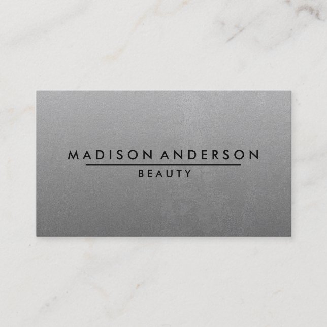 Modern Simple & Classic Beauty Pink Business Card (Front)