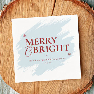 Modern Simple Classic Script Christmas Dinner Napkin