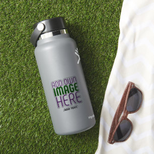 MODERN SIMPLE CLEAR IMAGE TEXT TEMPLATE HYDROFLASK