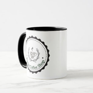 Modern simple coffee Shop Loyalty Card Mug
