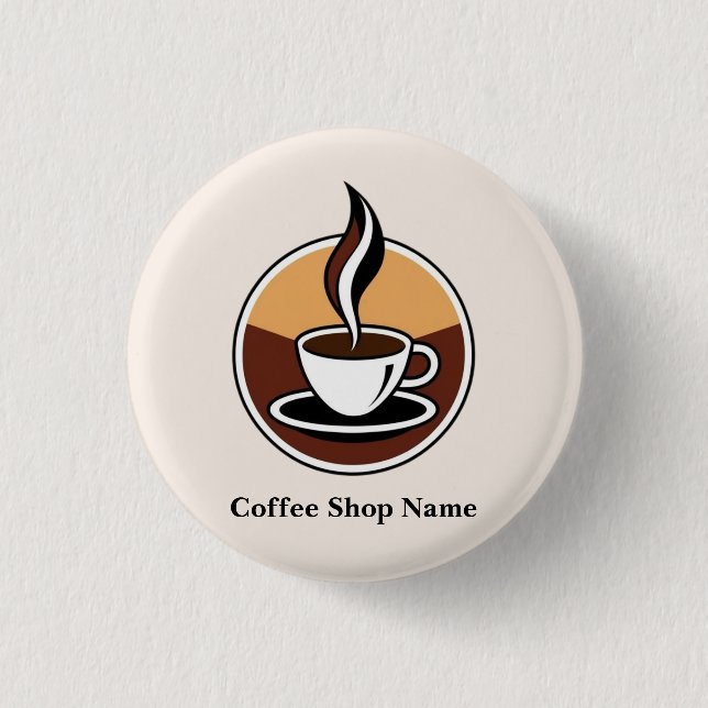 Modern Simple Coffee Shop professional  shop 3 Cm Round Badge (Front)