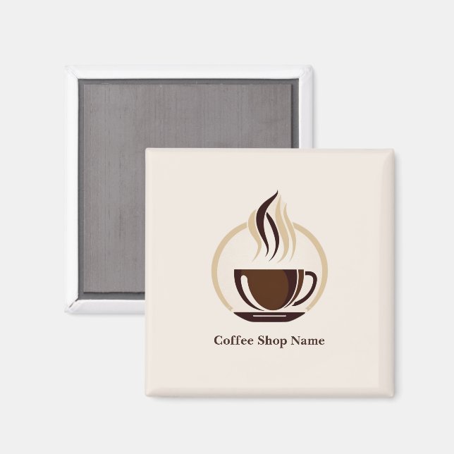 Modern Simple Coffee Shop professional  shop Magnet (Front/Back)