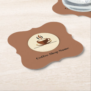 Modern Simple Coffee Shop professional  shop Paper Coaster