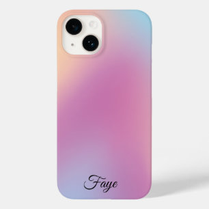 Modern Simple Colourful rainbow gradient galaxy se Case-Mate iPhone 14 Case
