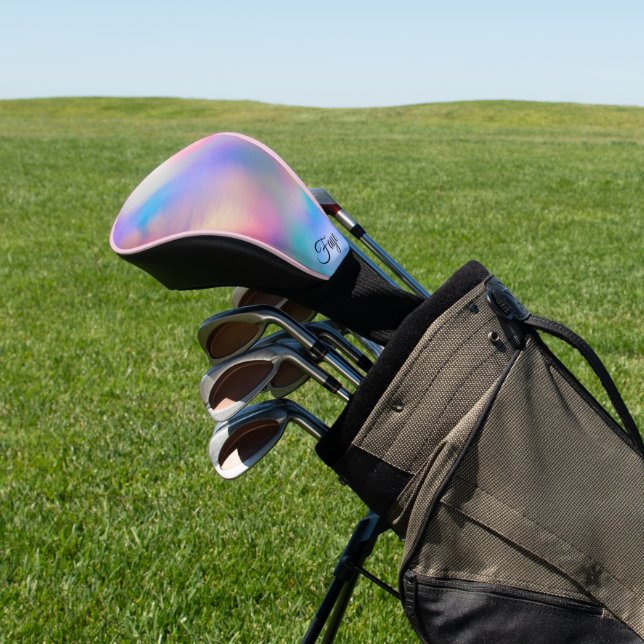 Modern Simple Colourful rainbow gradient galaxy se Golf Head Cover (In Situ)