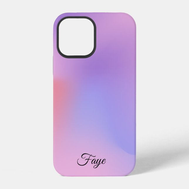Modern Simple Colourful rainbow gradient galaxy se iPhone Case (Back)