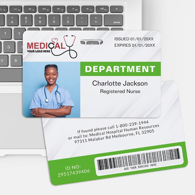 Modern Simple Company Business Template Badge ID Badge (Creator Uploaded)