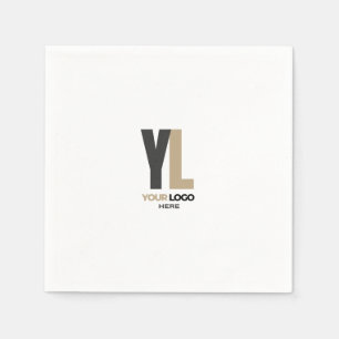Modern Simple Company vertical logo Business Brand Napkin