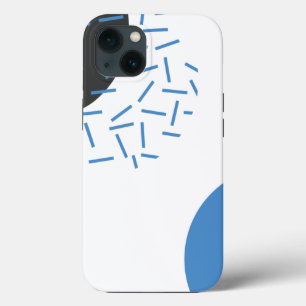 Modern, simple, cool, abstract, graphic pattern iPhone 13 case