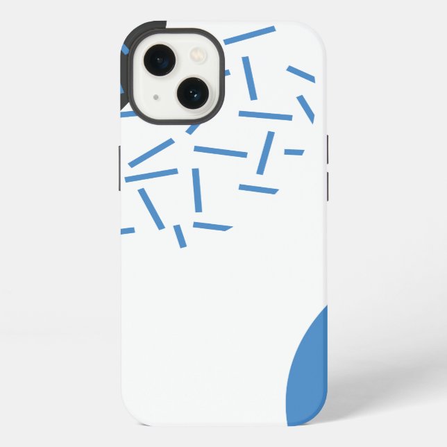 Modern, simple, cool, abstract, graphic pattern iPhone case (Back)