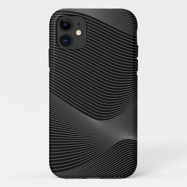 Modern, simple, cool, abstract motion wave pattern Case-Mate iPhone case (Back)